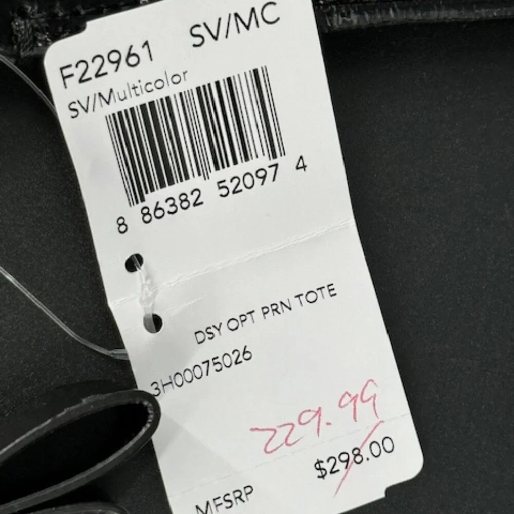NWT Coach Daisy Optic Print Multi Glam Logo Tote Bag, F22961 (From 2012) - Picture 7 of 8